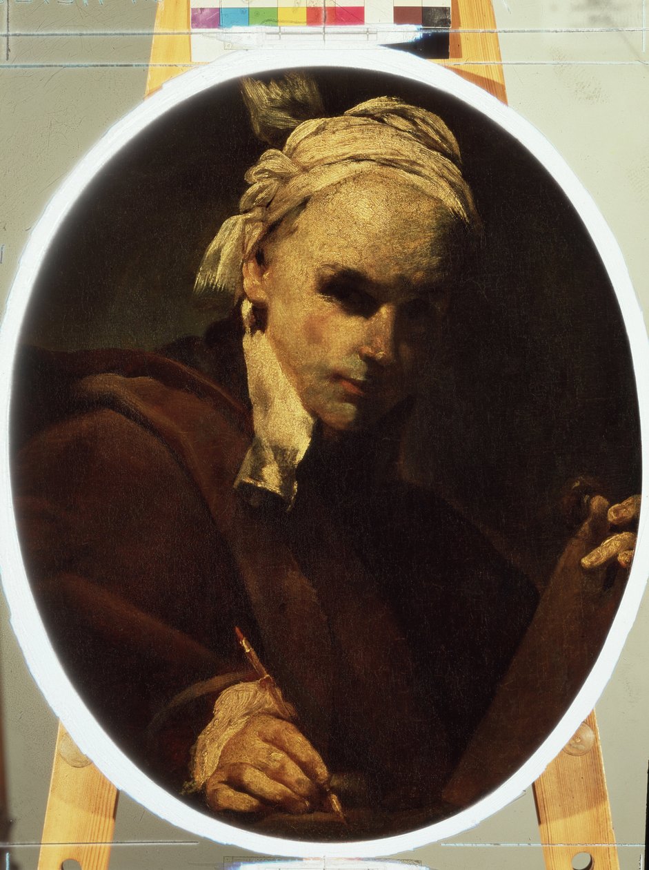 ""Selvportræt"" (Selvportræt) Maleri af Giuseppe Maria Crespi (1665-1747) omkring 1700 Pushkin Museum, Moskva af Giuseppe Maria Crespi