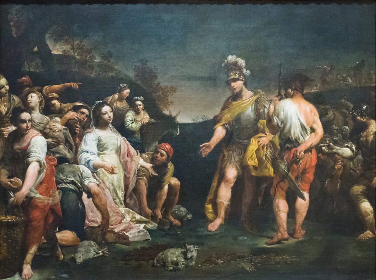 David og Abigail af Giuseppe Maria (1665 1747) Crespi