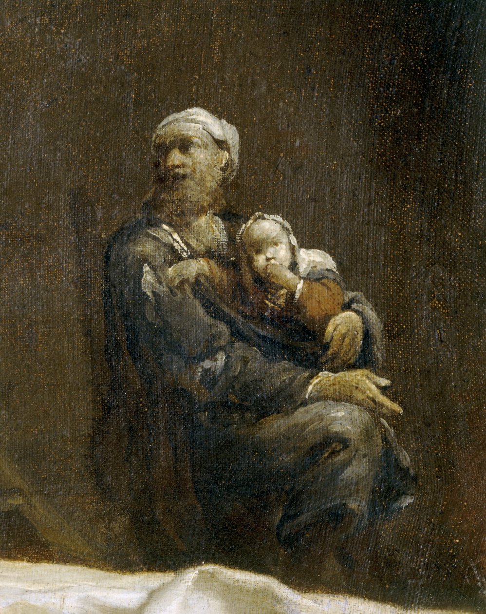 La femme a la puce - Kvinde med loppe ... af Giuseppe Maria (1665 1747) Crespi