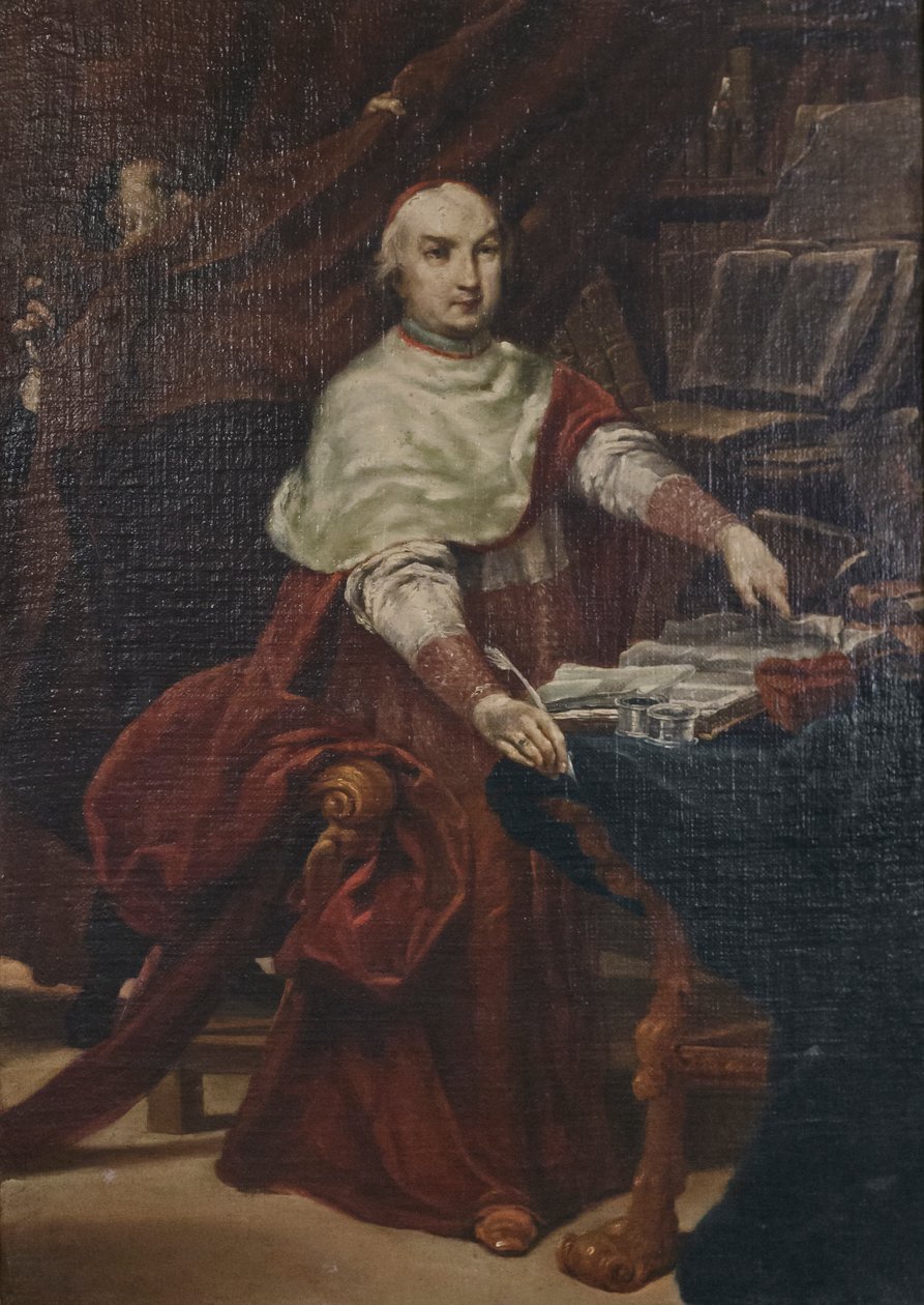 Portræt af kardinal Prospero Lambertini af Giuseppe Maria (1665 1747) Crespi