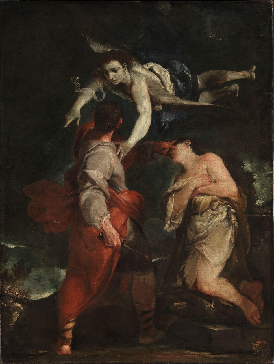 The Sacrifice of Abraham, ca. 1690 (olie på lærred) af Giuseppe Maria (1665 1747) Crespi