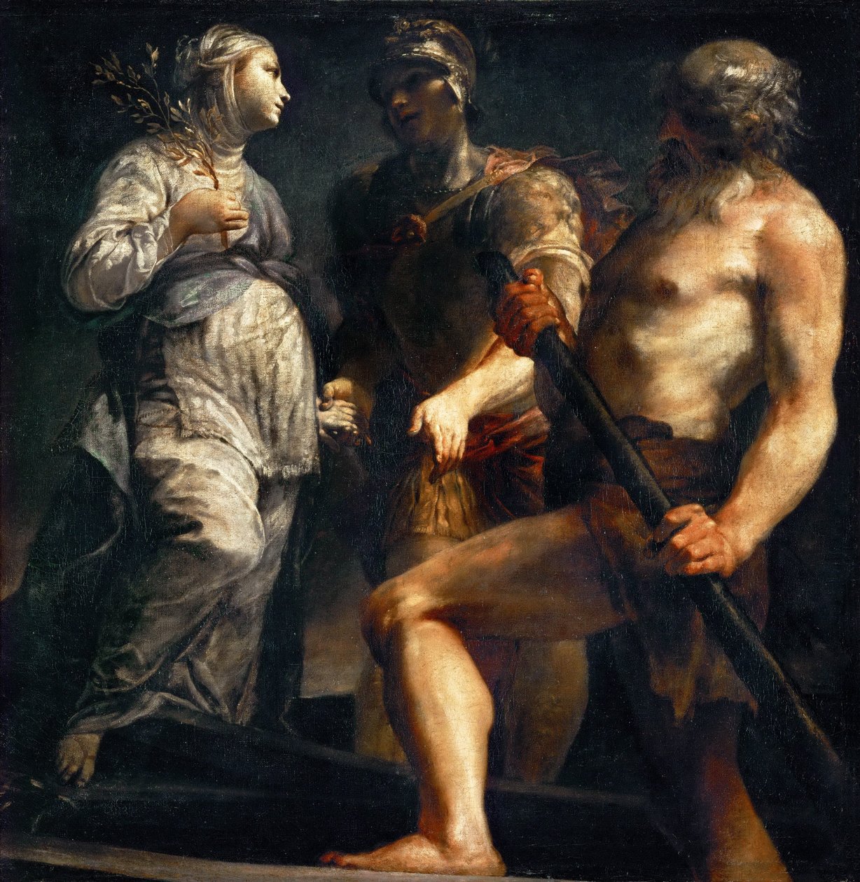 Æneas, Sibyl og Charon, ca. 1695 af Giuseppe Maria Crespi