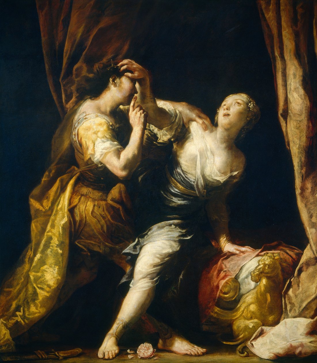 Tarquin og Lucretia, ca. 16951700. af Giuseppe Maria Crespi