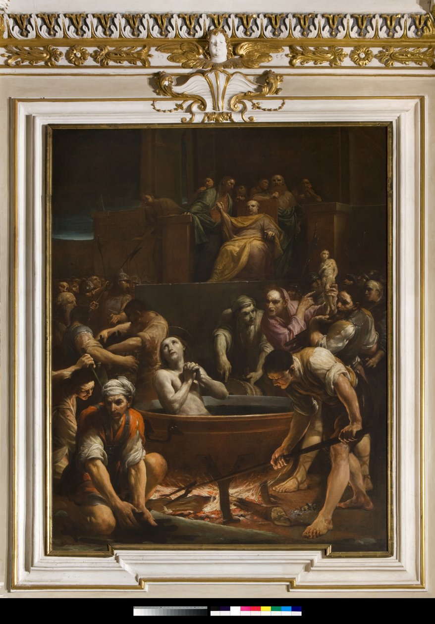 Sankt Johannes evangelistens martyrium af Giuseppe Maria Crespi