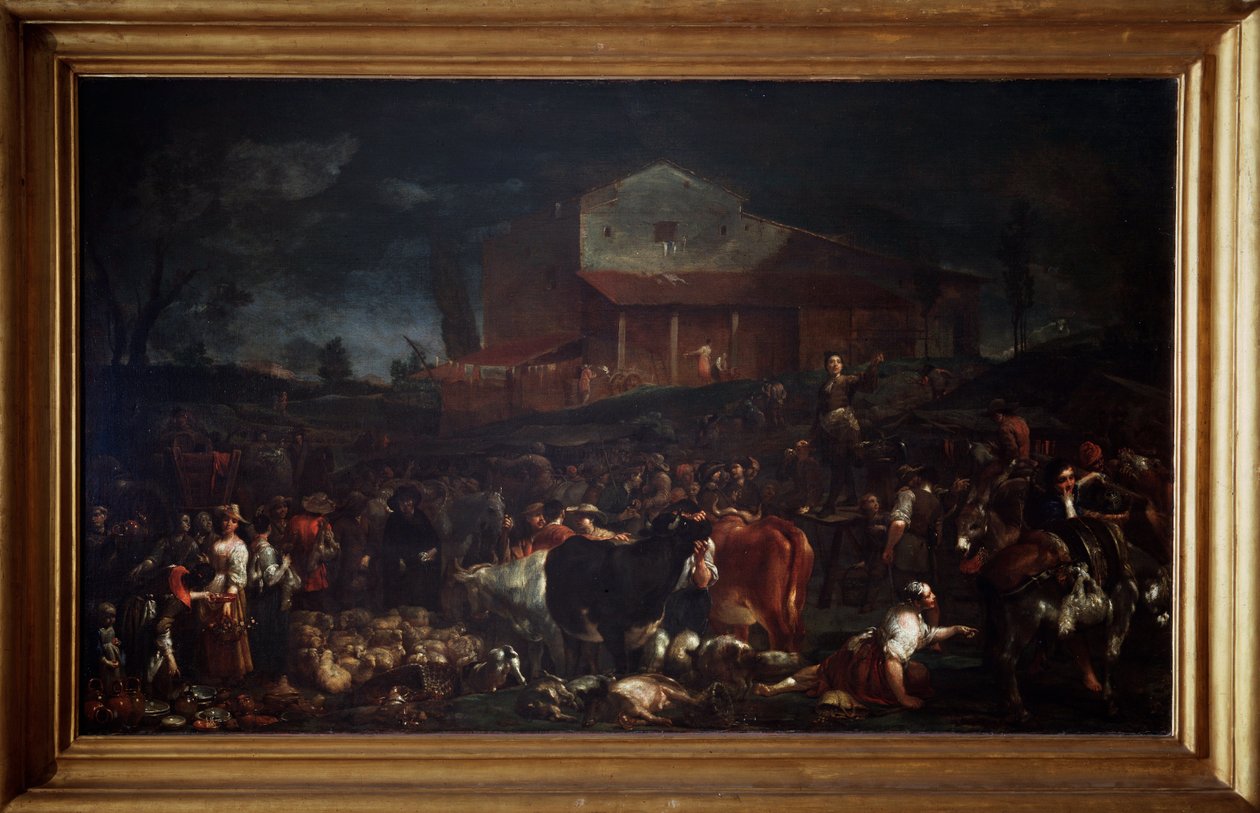 Messen i Poggio a Caiano i Toscana, Italien af Giuseppe Maria Crespi