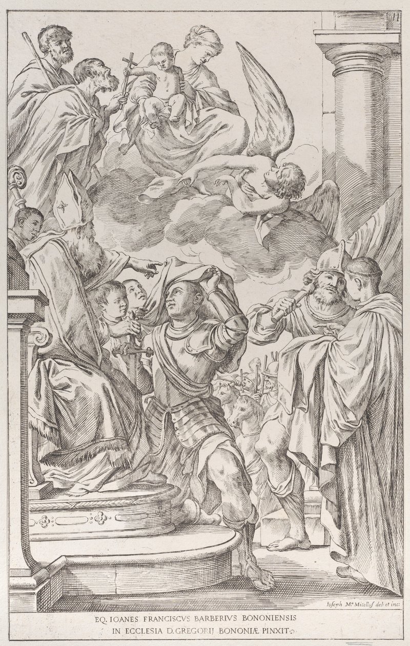 Tavle 11: Sankt Vilhelm af Aquitaine, 1678. af Giuseppe Maria Mitelli