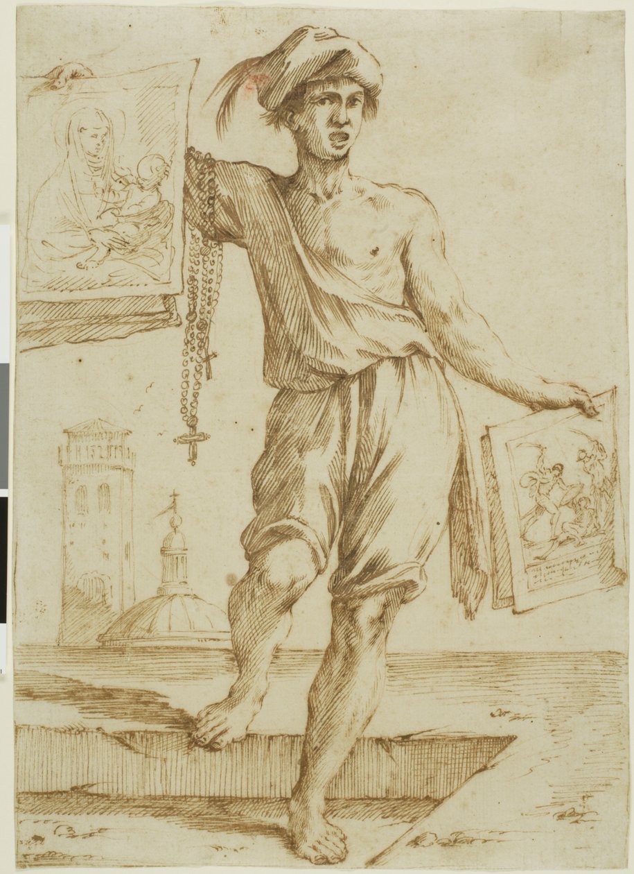 Sælger af rosenkranser og hellige billeder af Giuseppe Maria Mitelli