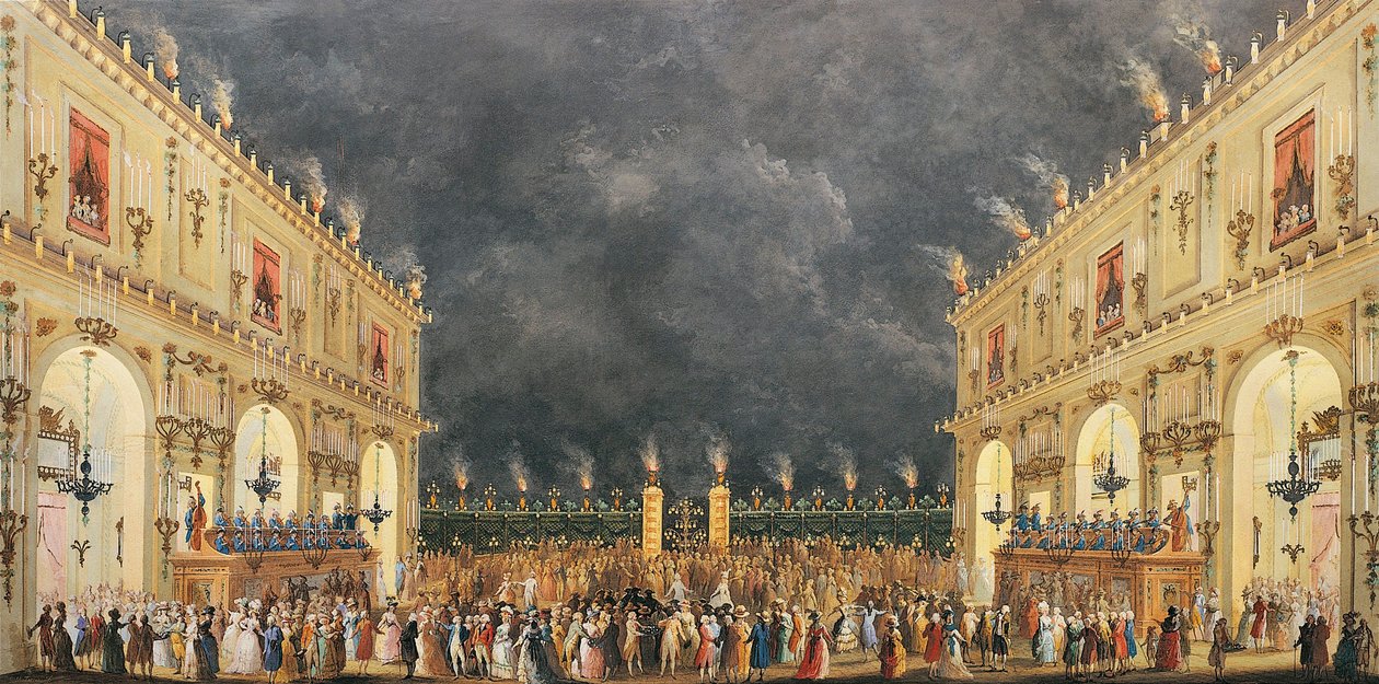 Italien, Firenze, Festival ved Cascine til ære for Ferdinand III af Lorraine af Giuseppe Maria Terreni