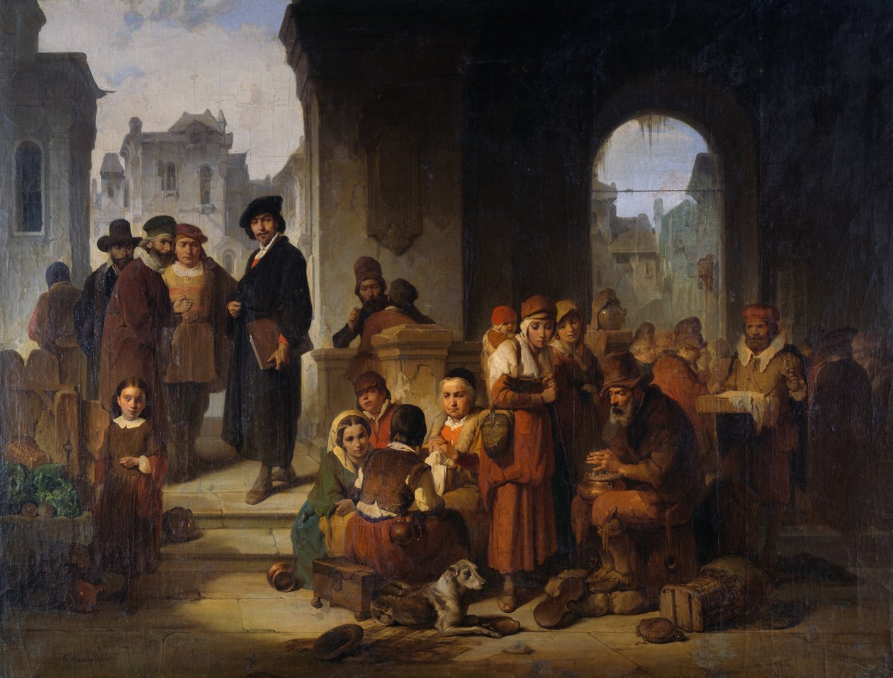 Rembrandt ja hänen mallinsa af Giuseppe Mazza