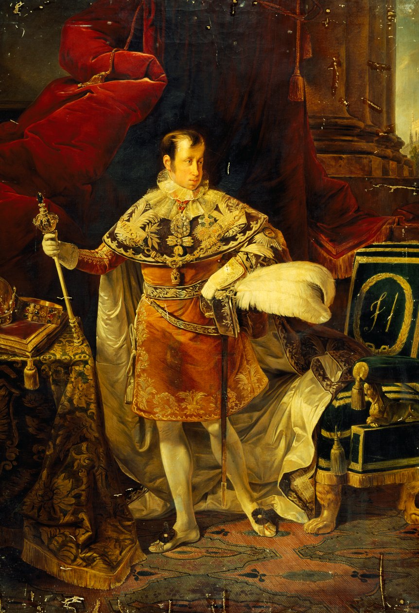 Portræt af Ferdinand I af Østrig (Wien af Giuseppe Molteni
