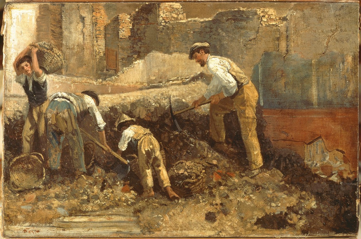 Udgravninger af Ercolano af Giuseppe Palizzi