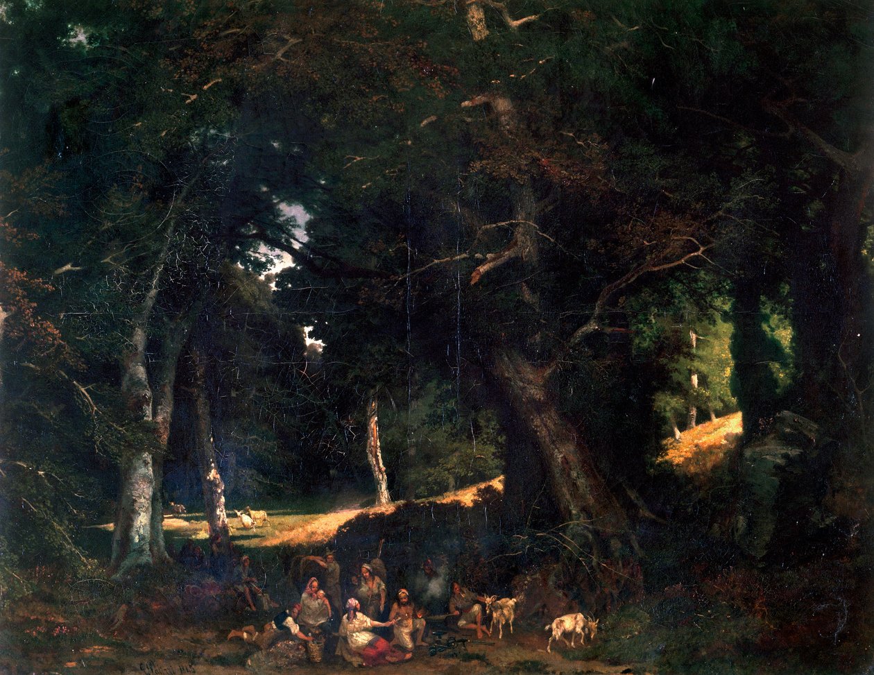 Skov, malet af Giuseppe Palizzi af Giuseppe Palizzi
