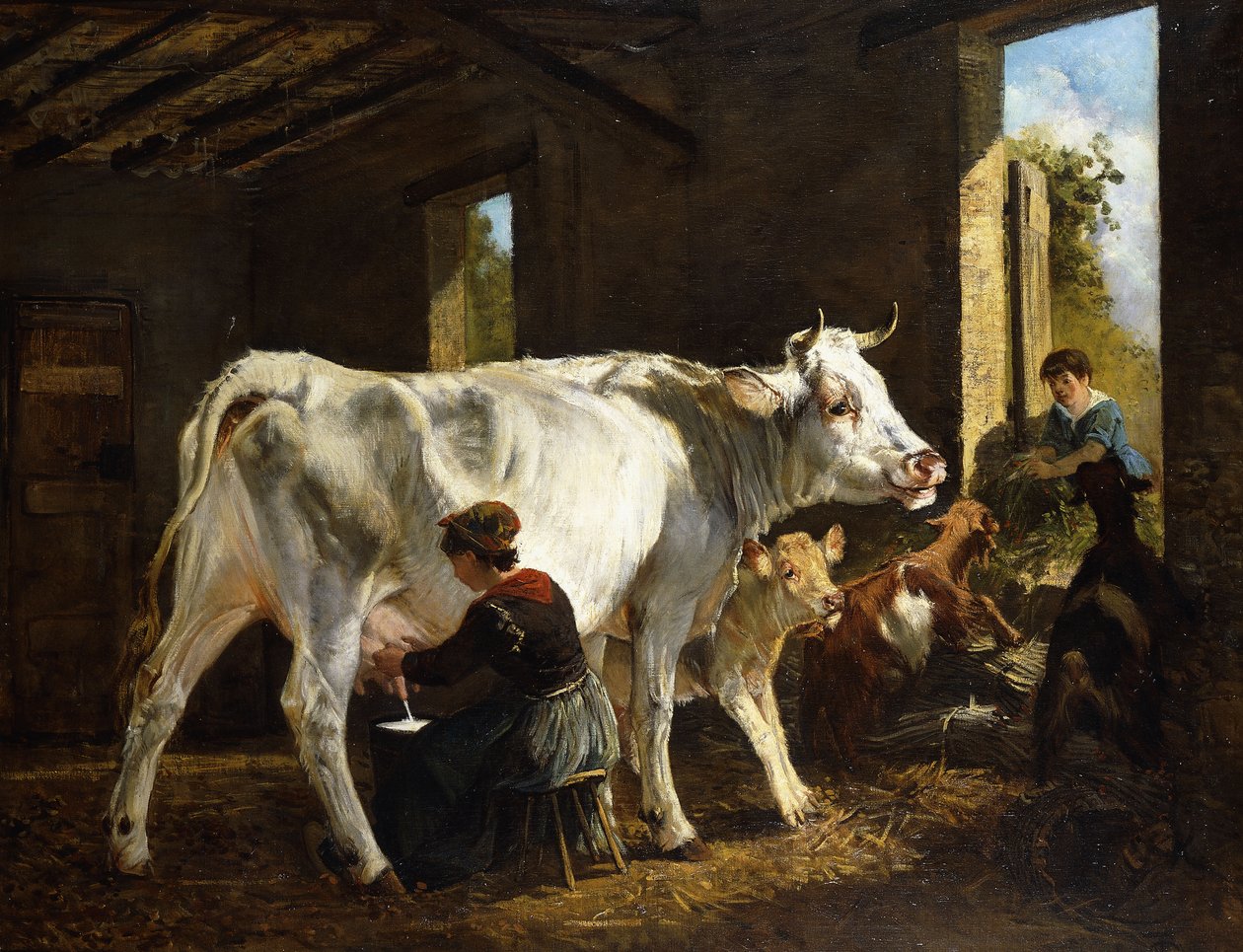 Malkning af Giuseppe Palizzi