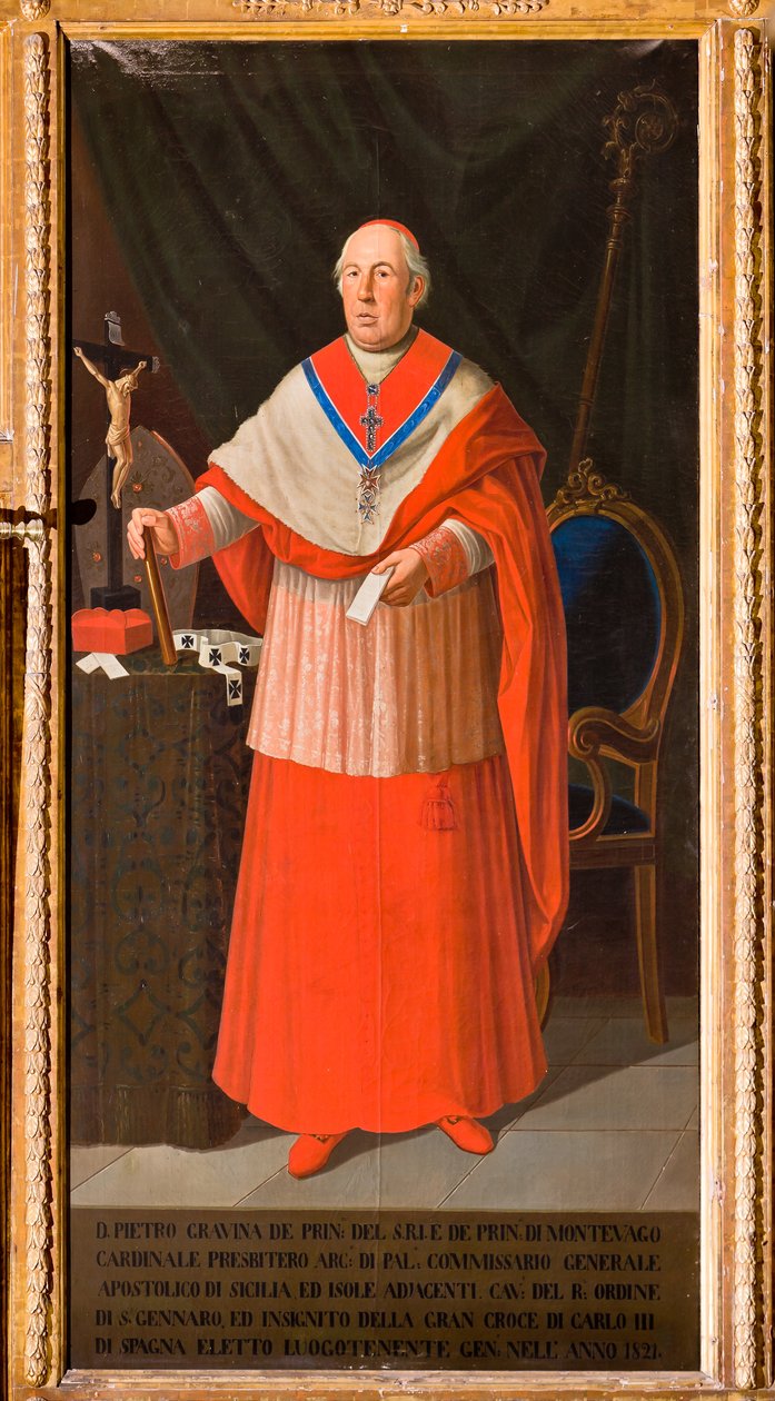 Portræt af kardinal Pietro Gravina, ca. 1825 (olie på lærred) af Giuseppe Patania