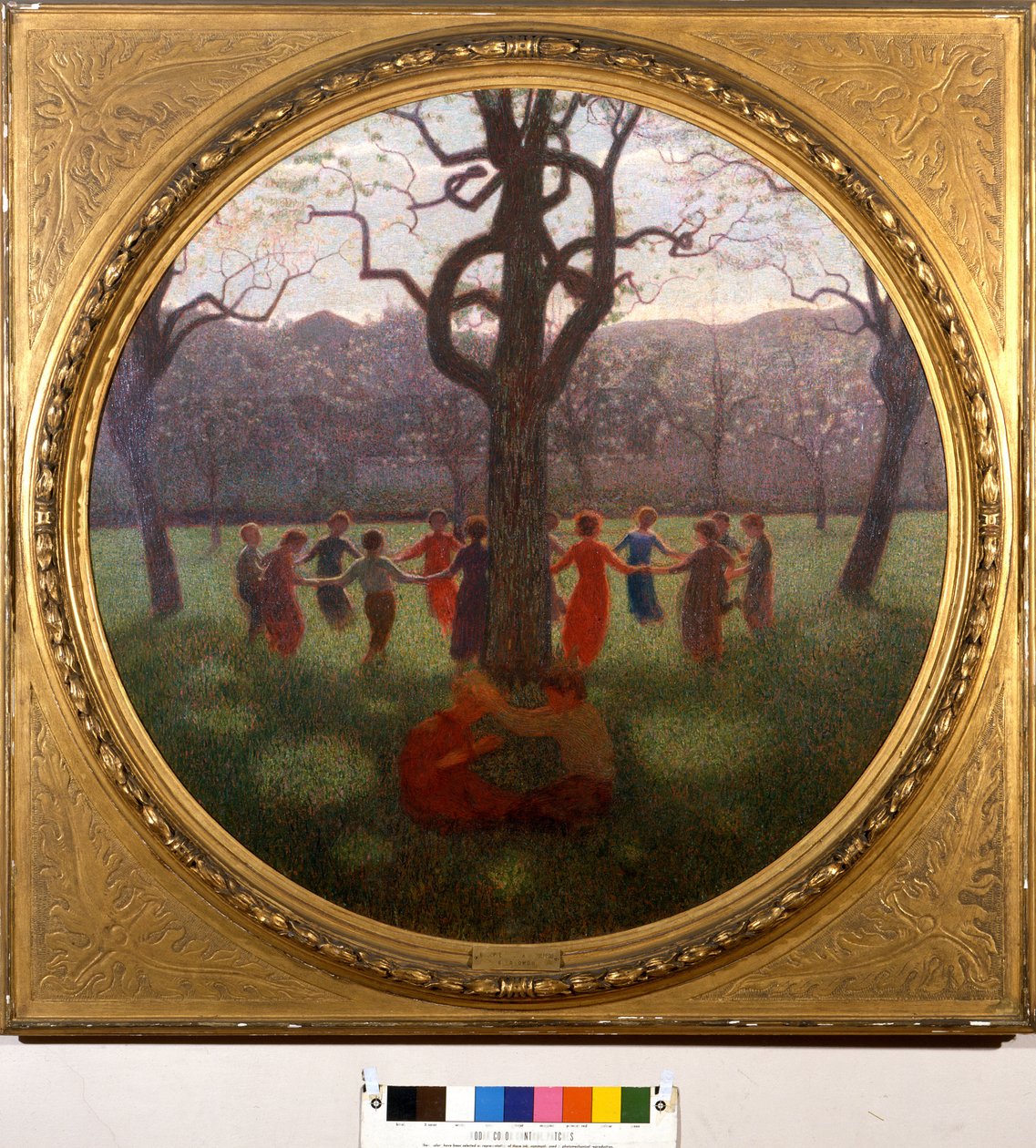 Girotondo eller forårets idyl: forårets runde eller forårets idyl. Maleri af Giuseppe Pellizza da Volpedo (1868-1907) af Giuseppe Pellizza da Volpedo