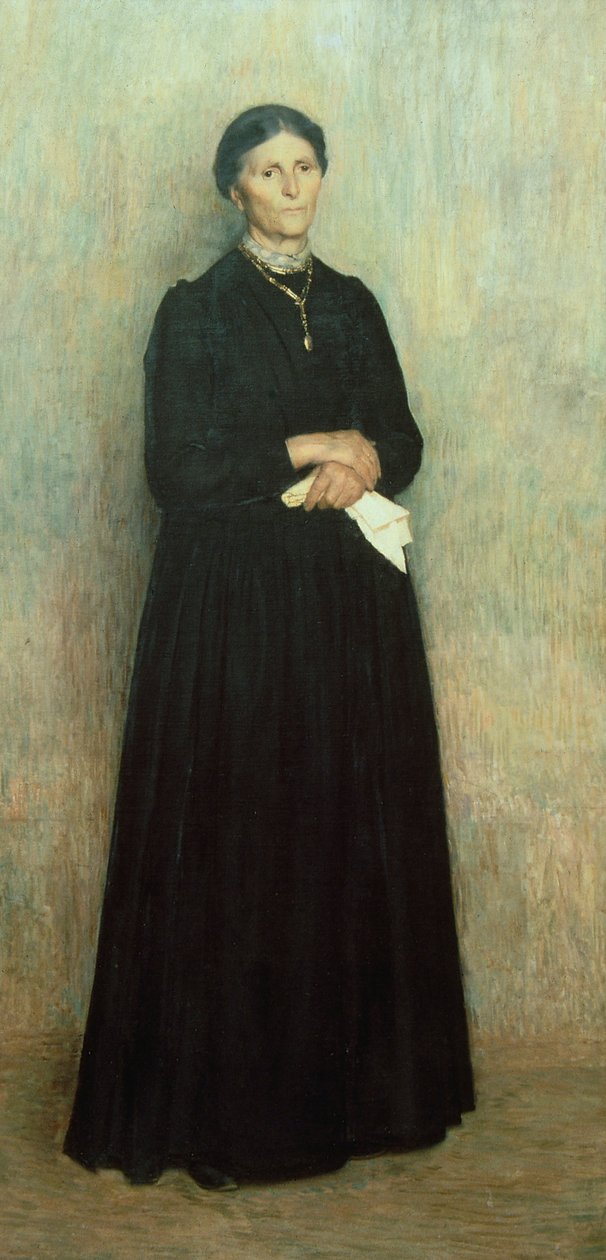 Portræt af hans mor af Giuseppe Pellizza da Volpedo