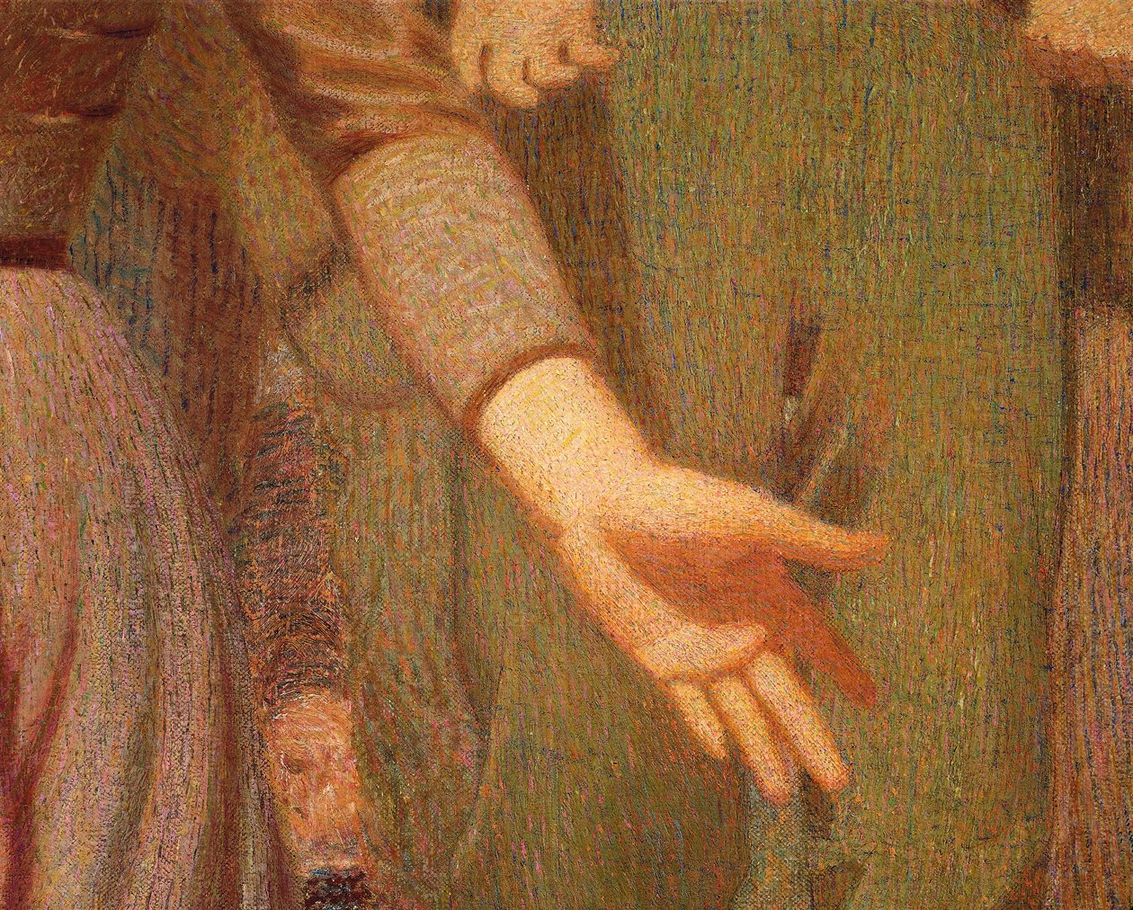 Den fjerde stat, af Giuseppe Pellizza da Volpedo, detaljer af Giuseppe Pellizza da Volpedo