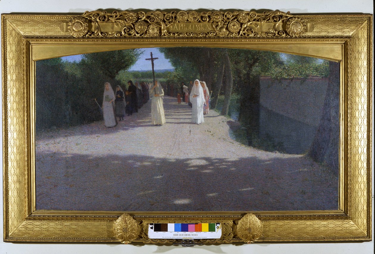 Optoget. Maleri af Giovanni Pellizza da Volpedo (1868-1907) af Giuseppe Pellizza da Volpedo