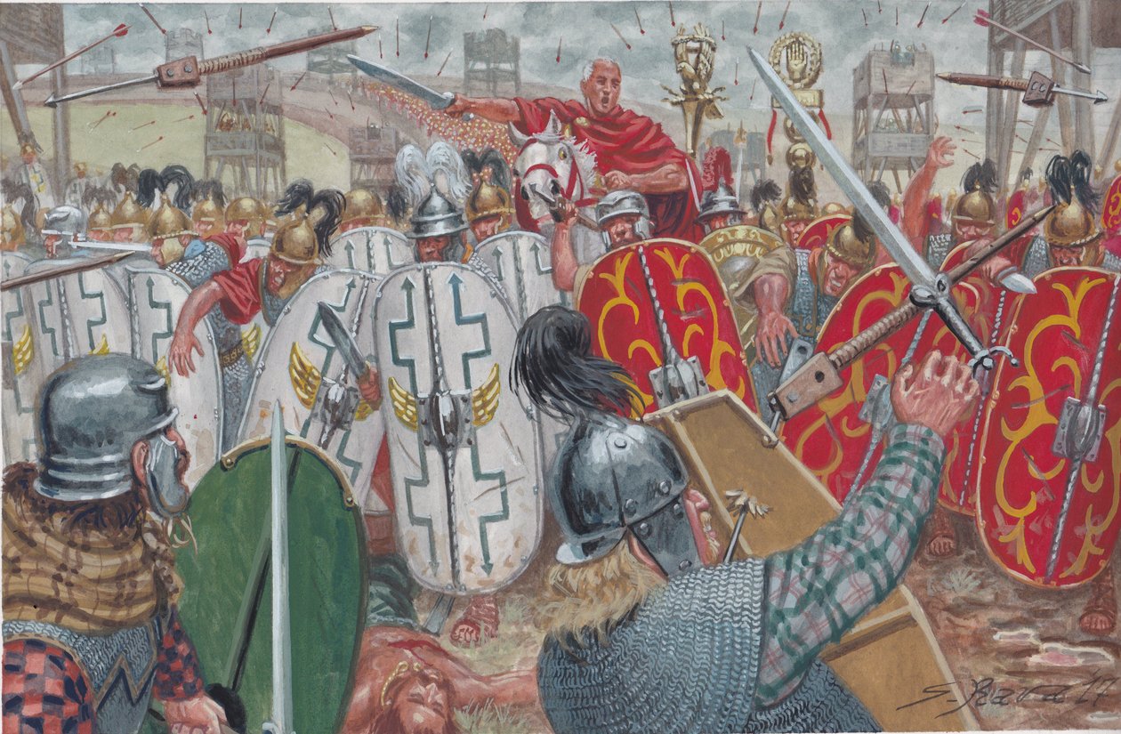 Slaget ved Alesia af Giuseppe Rava