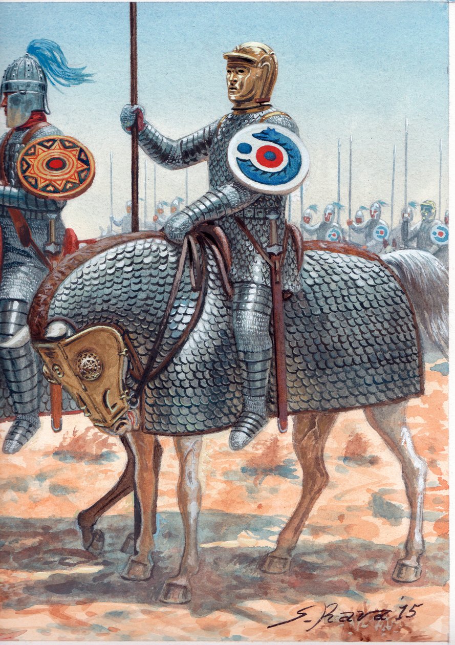 Cataphract og Clibanarii i det sene romerske imperium af Giuseppe Rava