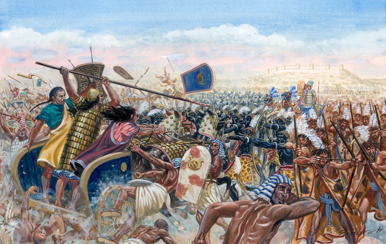 Egyptisk antikvitet: Mupatallis hittitiske tanks angreb Ramses II