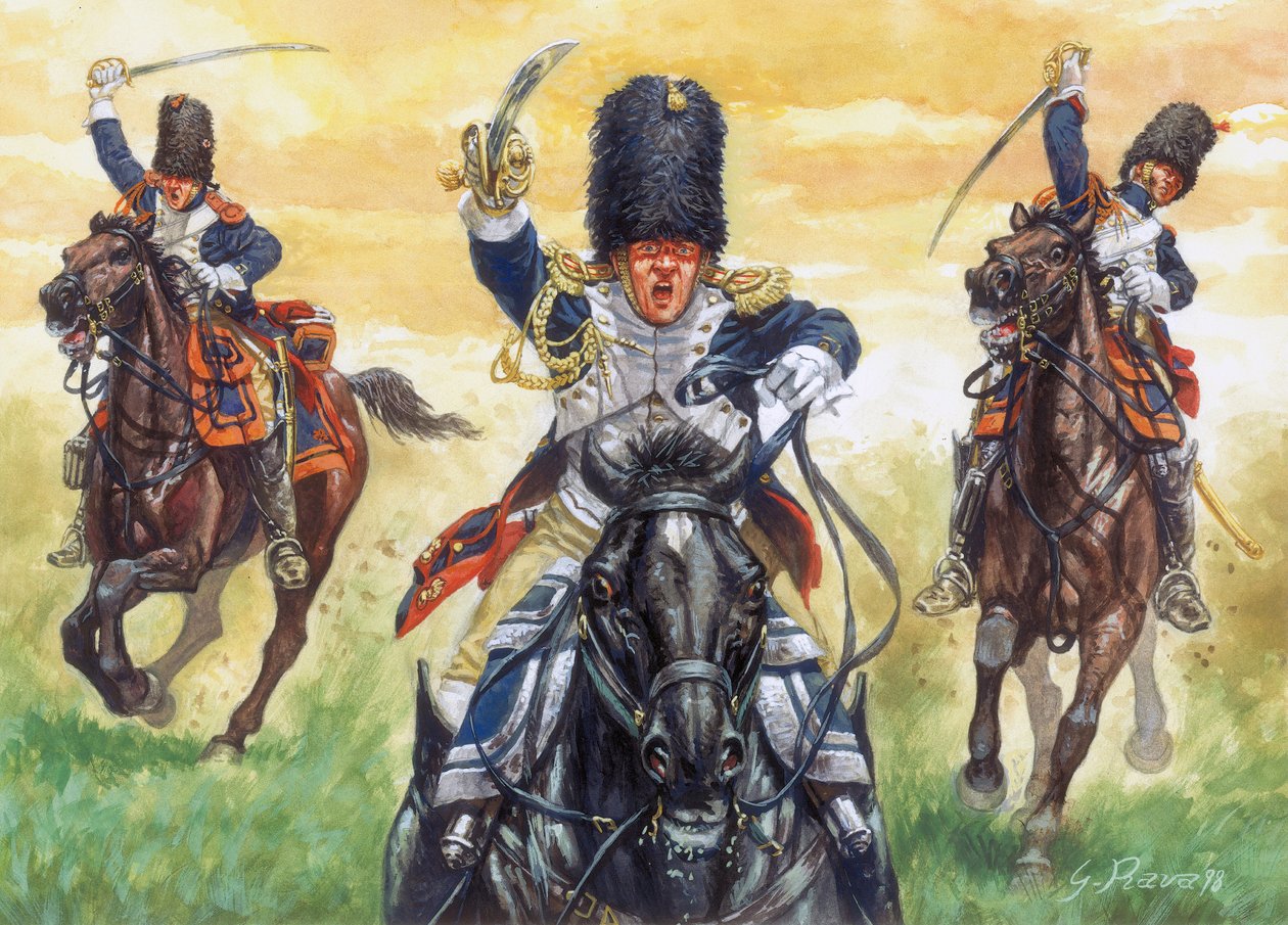 Det første kejserrige: grenaderernes angreb til hest fra Napoleon I