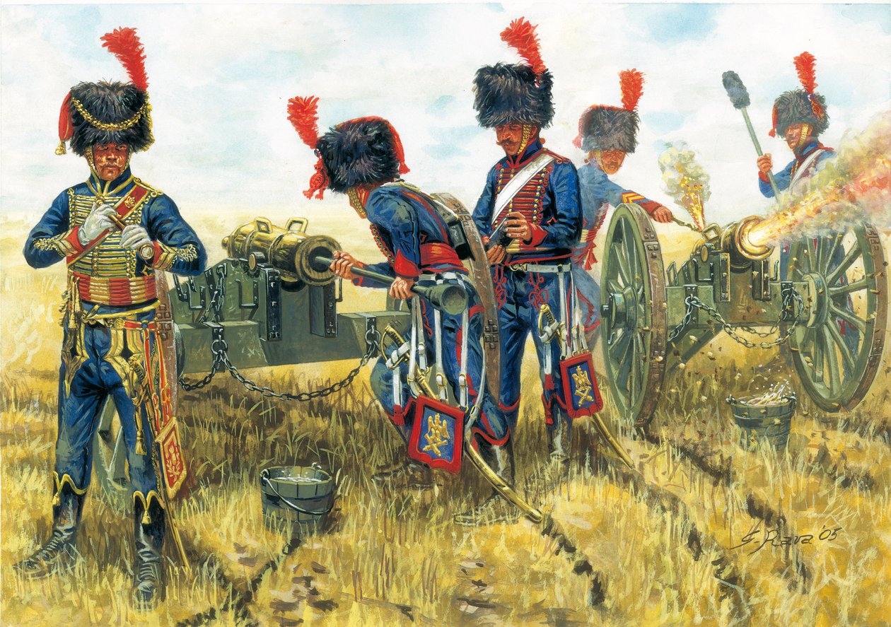 Første imperium: soldater fra artilleriet i Napoleon I