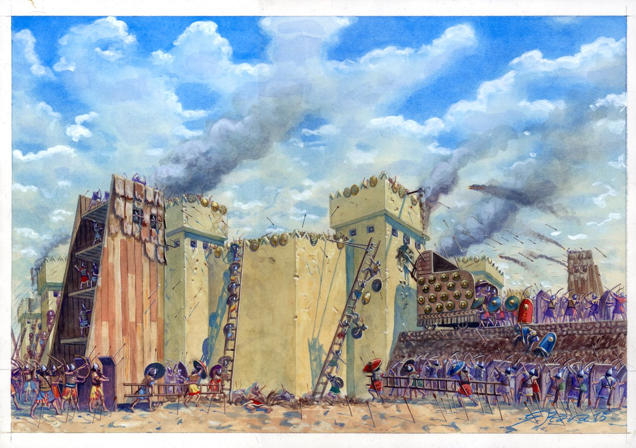 Belejring af Tel Lachish af Giuseppe Rava