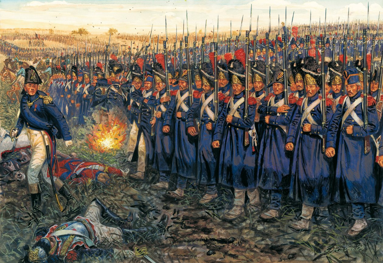 Mellemgardens angreb mod Wellingtons center i slaget ved Waterloo den 18. juni 1815 "Napoleon I