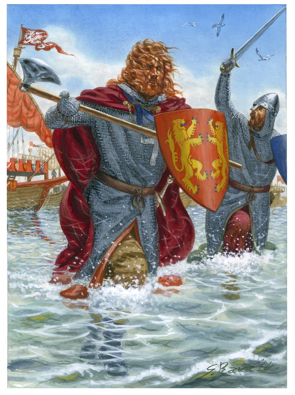 Det tredje korstog: Richard I af England, kendt som Løvehjerte (1157-1199), angriber Saint Jean d
