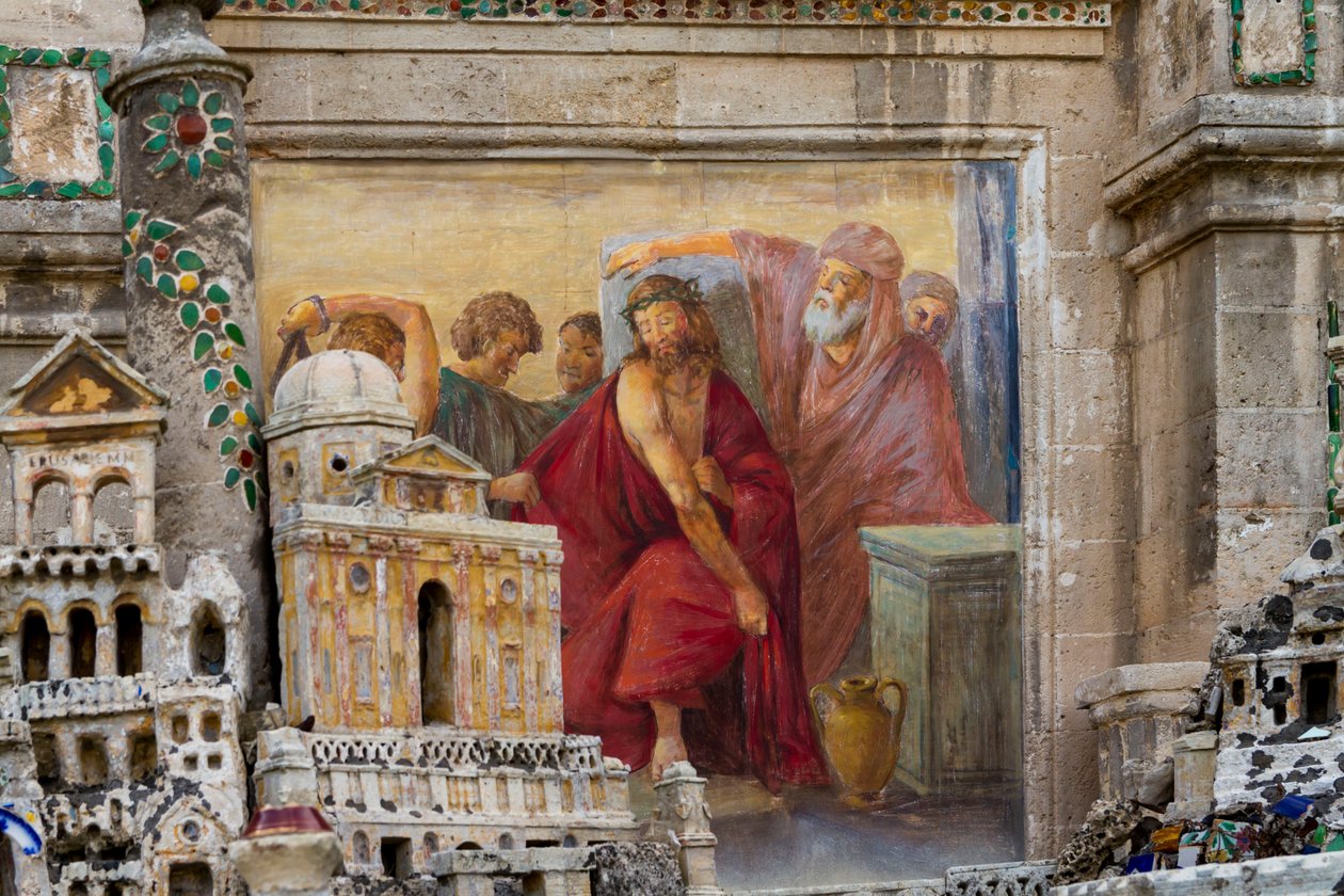 Stations of Cross, Golgata bestående af majolikafliser fra det 16.-19. århundrede af Giuseppe Renato Greco