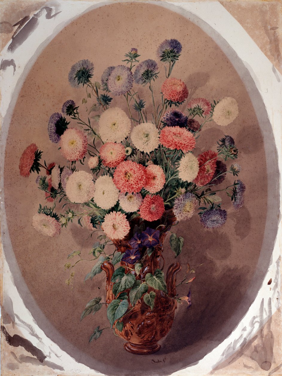 Flok tusindfryd Akvarel af Giuseppe Roda (1800-tallet) 1863 Dim 70x51 cm Gener, Galleria d