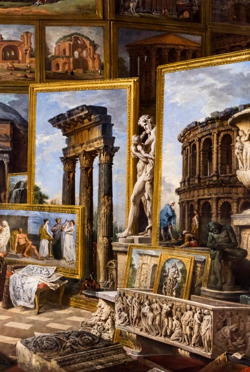 Det antikke Rom, ca. 1754/57 (Olie på lærred) af Giuseppe & Salvi Nicola (1697-1751) Pannini
