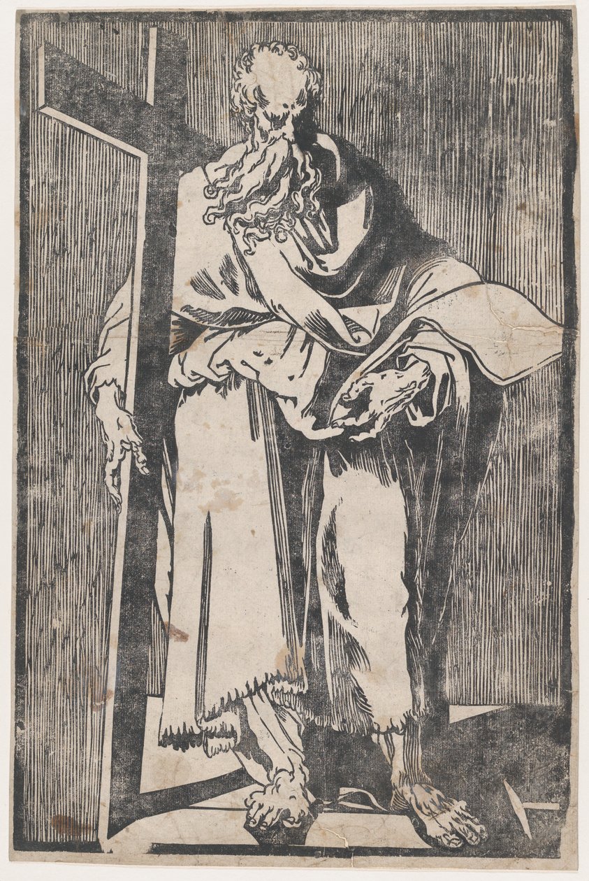 Sankt Philip stående med en bog og et kors, ca. 1590-1600. af Giuseppe Scolari