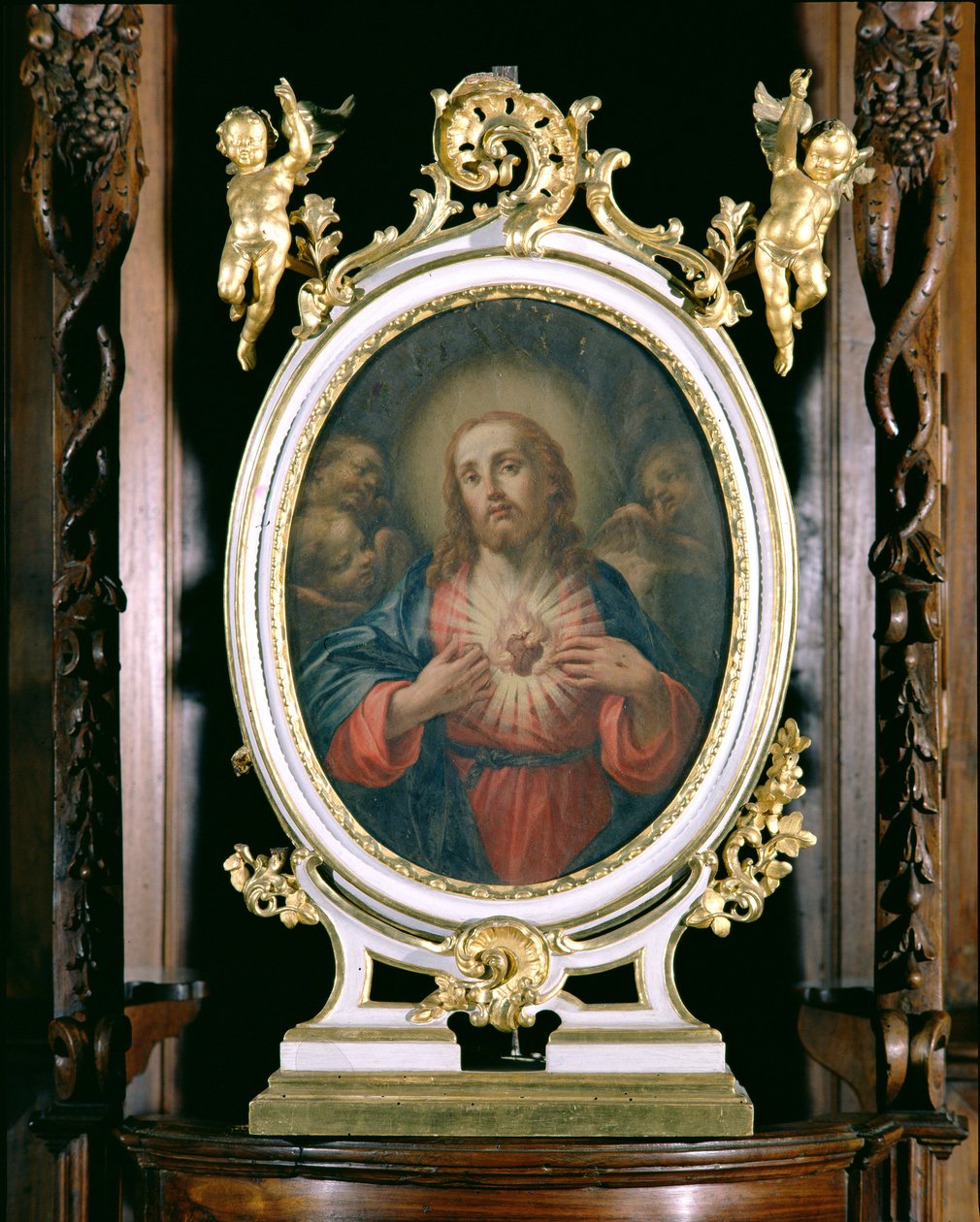 The Sacred Heart of Christ, fra kostskolens kapel, 1766 af Giuseppe Varotti