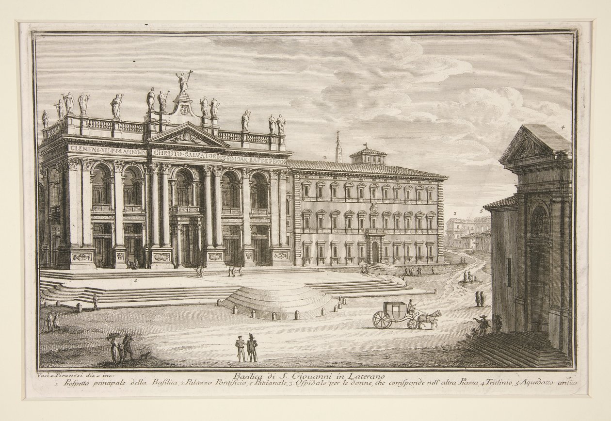 Basilica of St. John Lateran (The Church of St. John Lateran) af Giuseppe Vasi