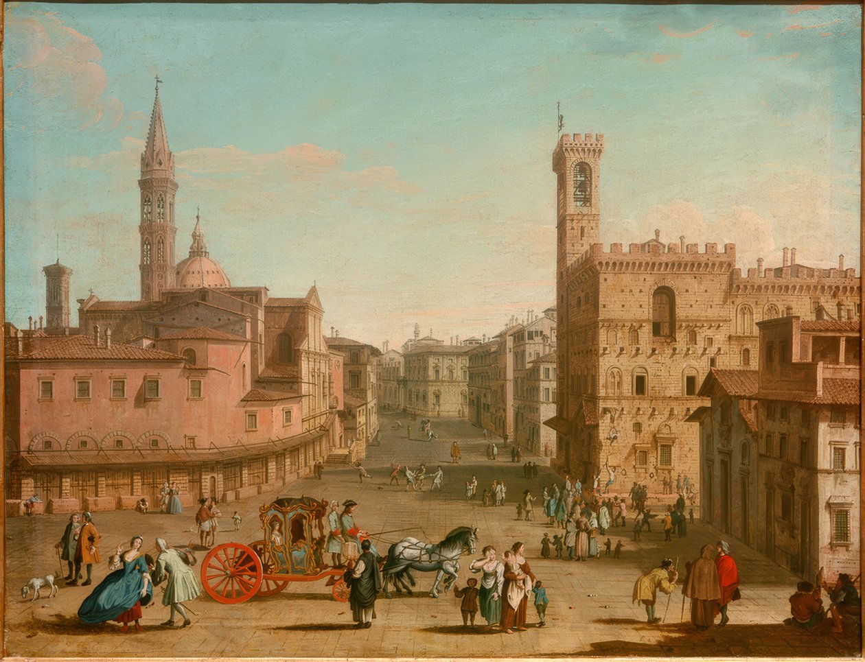Piazza San Firenze af Giuseppe Zocchi