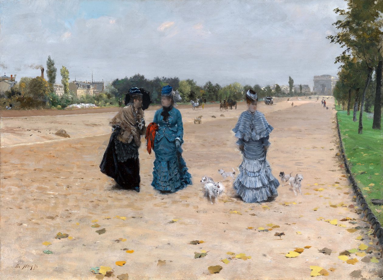 Bois de Boulogne Avenue af Giuseppe de Nittis