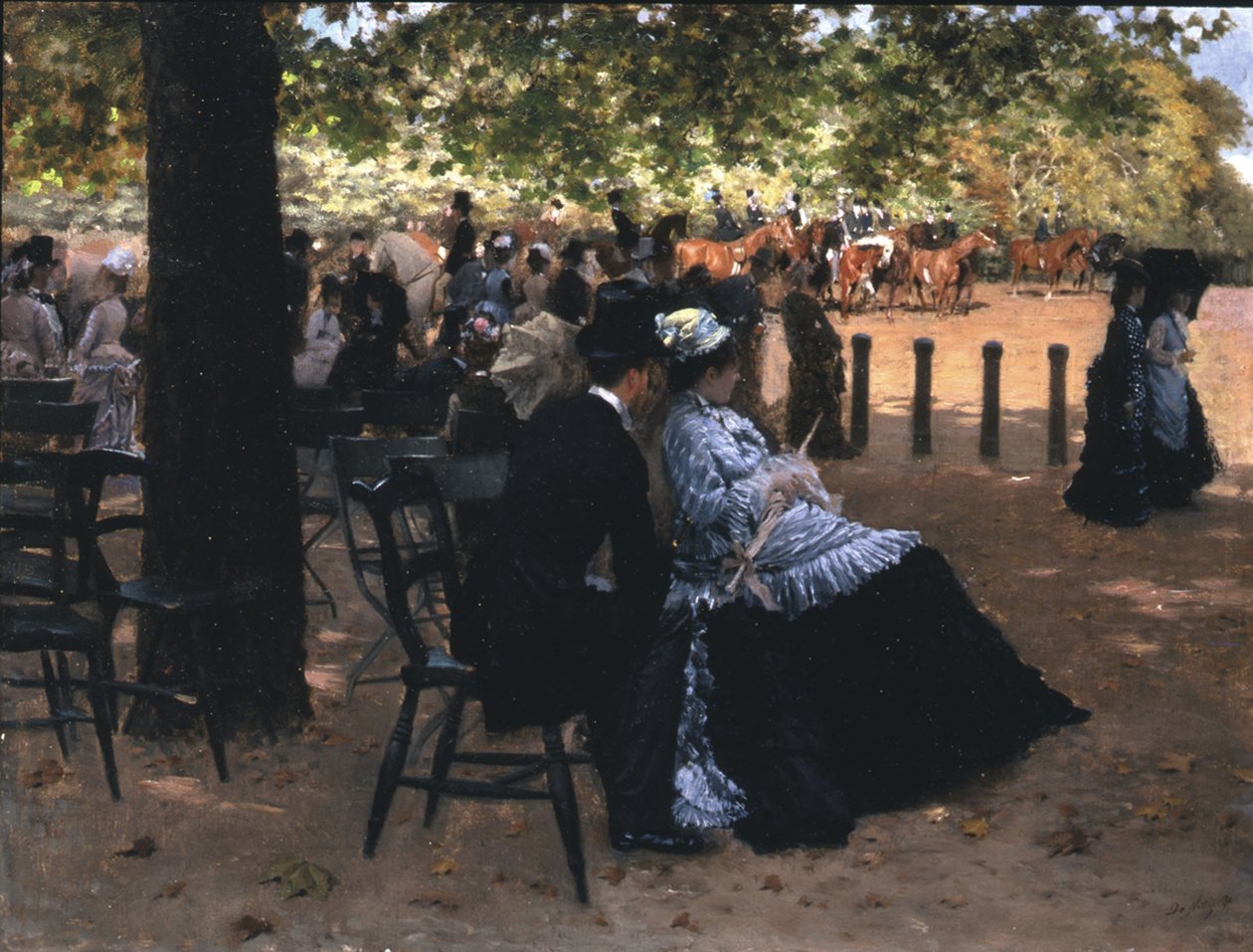 Fliration, Hyde Park af Giuseppe de Nittis