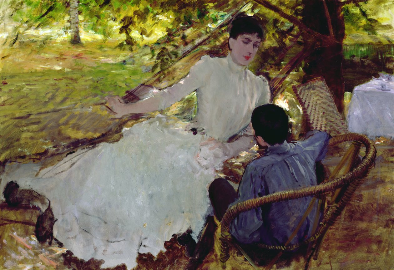 I hængekøjen II, 1884 af Giuseppe de Nittis
