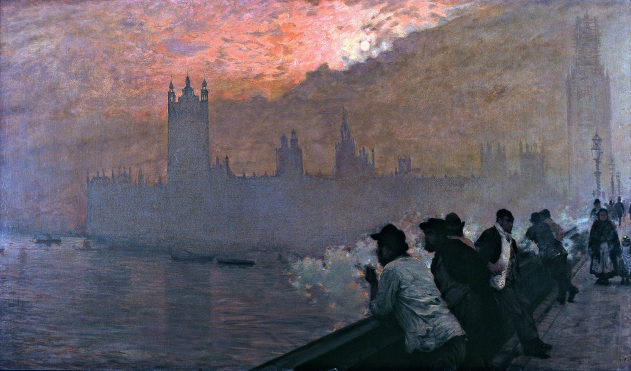Westminster af Giuseppe de Nittis