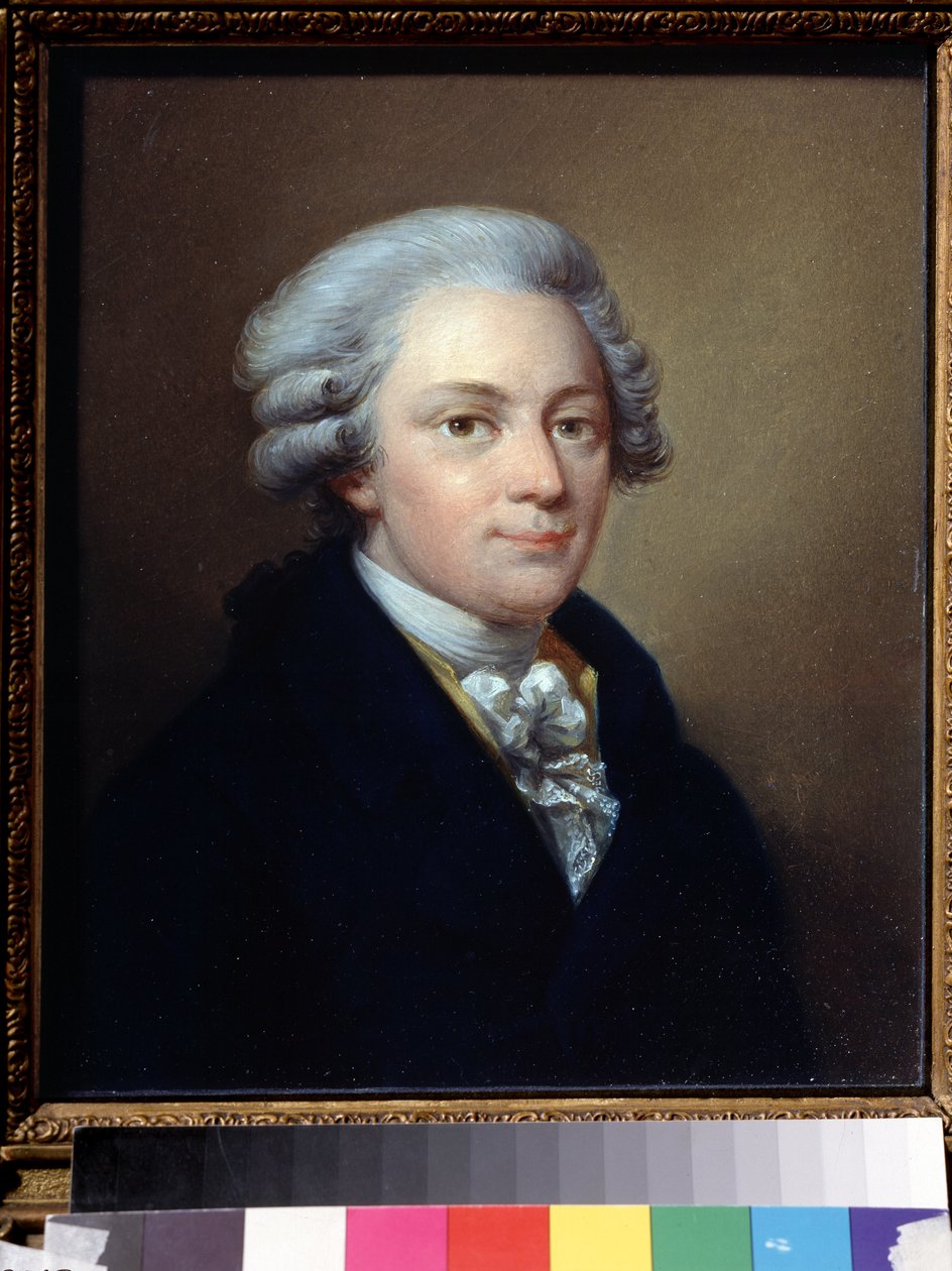 ""Portræt af komponisten Wolfgang Amadeus Mozart (1756-1791)"" Maleri af Jozef Grassi (1757-1838) omkring 1783 State Central Glinka Museum of Music, Moskva af Giuseppe or Josef Grassi