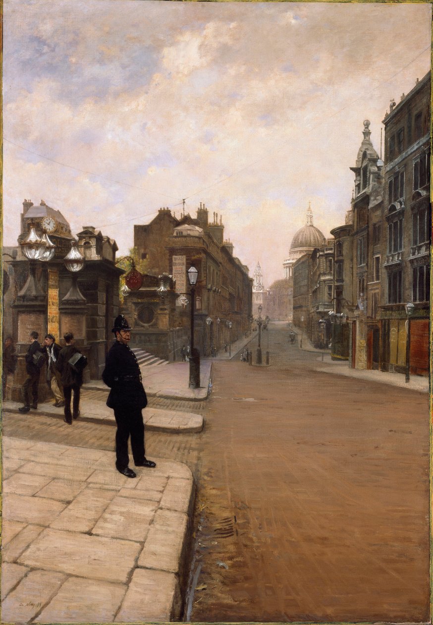 En søndag i London (maleri af Giuseppe or Joseph de Nittis