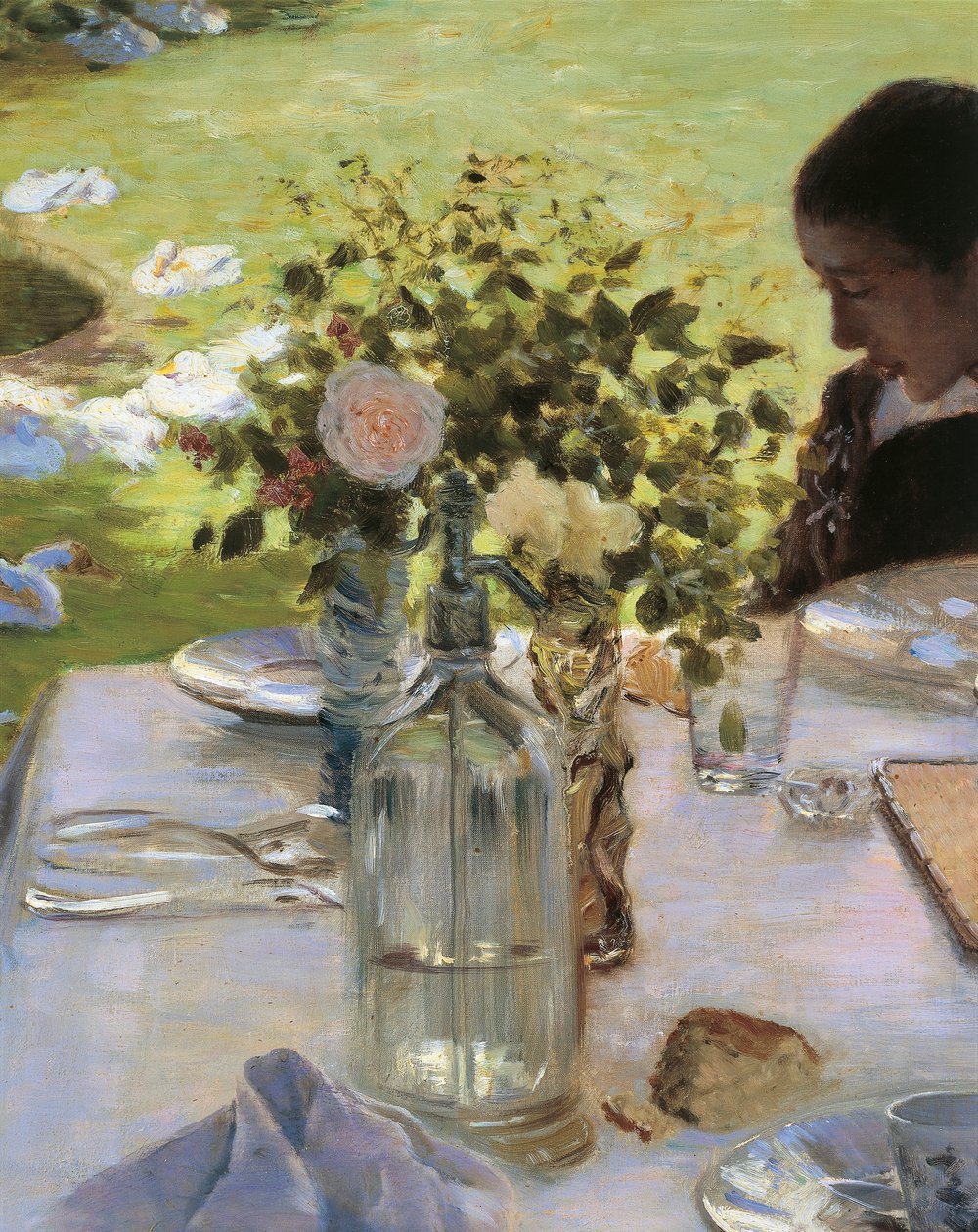 Morgenmad i haven af Giuseppe or Joseph de Nittis