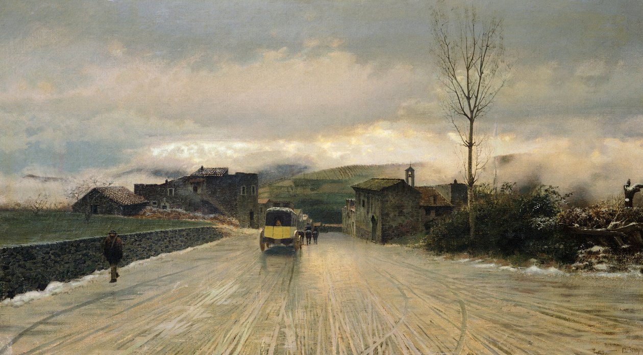 Krydsning af Appenninerne af Giuseppe or Joseph de Nittis