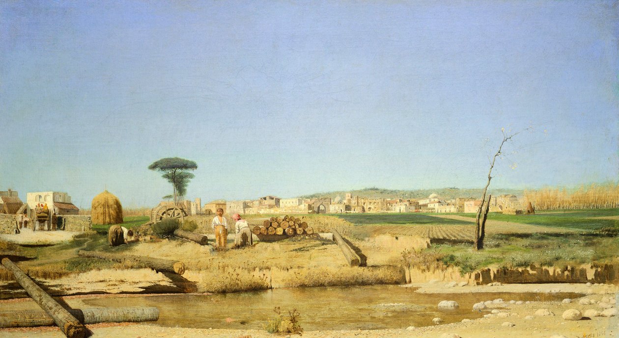 Bondegård nær Napoli af Giuseppe or Joseph de Nittis
