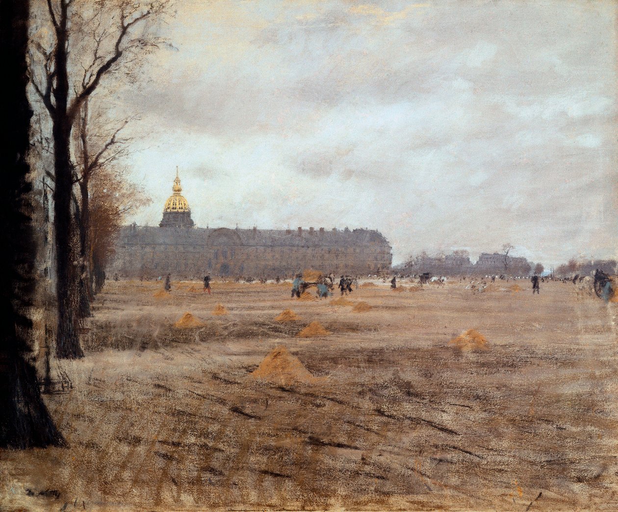Place des Invalides af Giuseppe or Joseph de Nittis