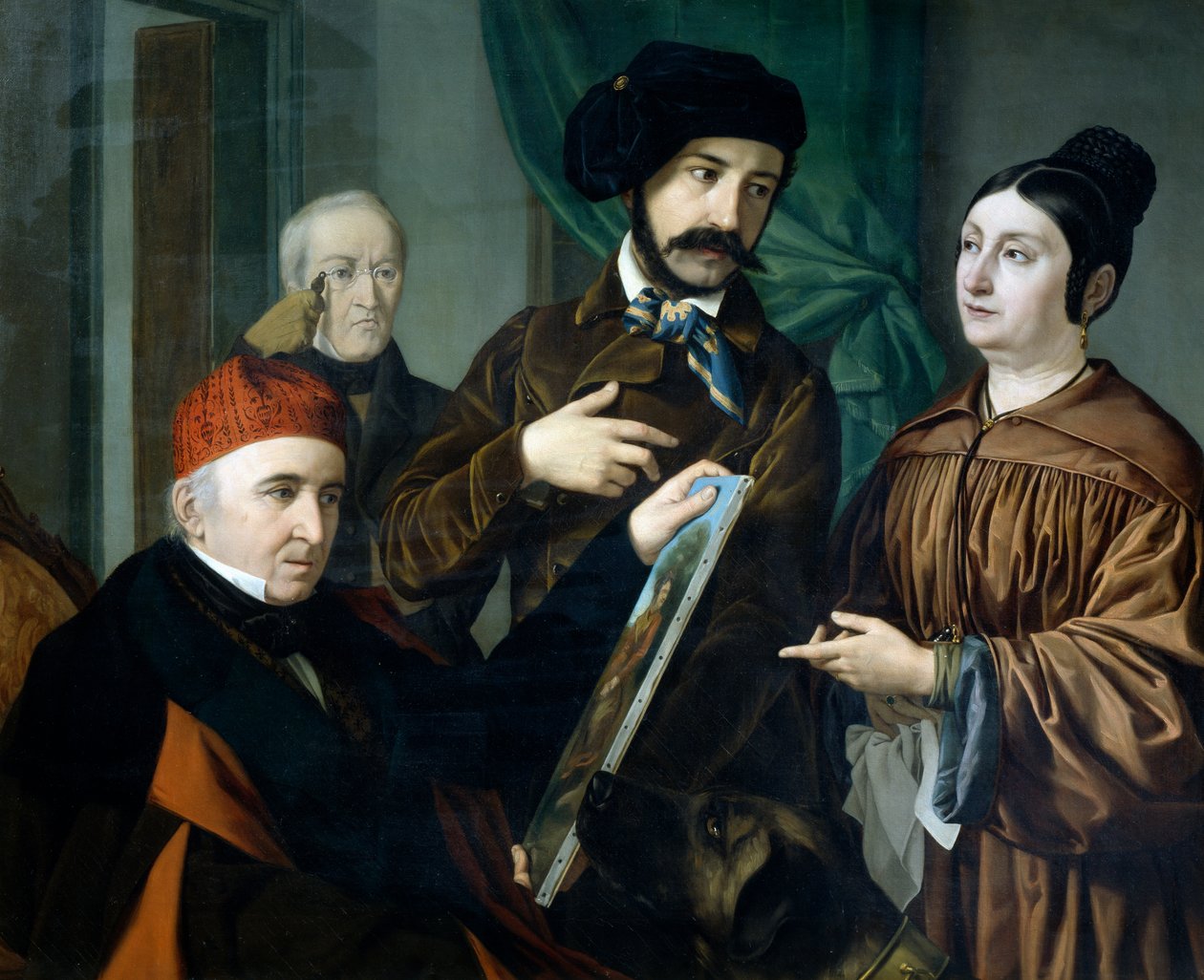 I malerens atelier af Giustiniano degli Avancini (1807-1843) af Giustiniano Degli Avancini