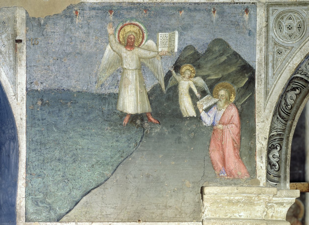 St. John Eating the Book, 1360-70 af Giusto di Giovanni de Menabuoi