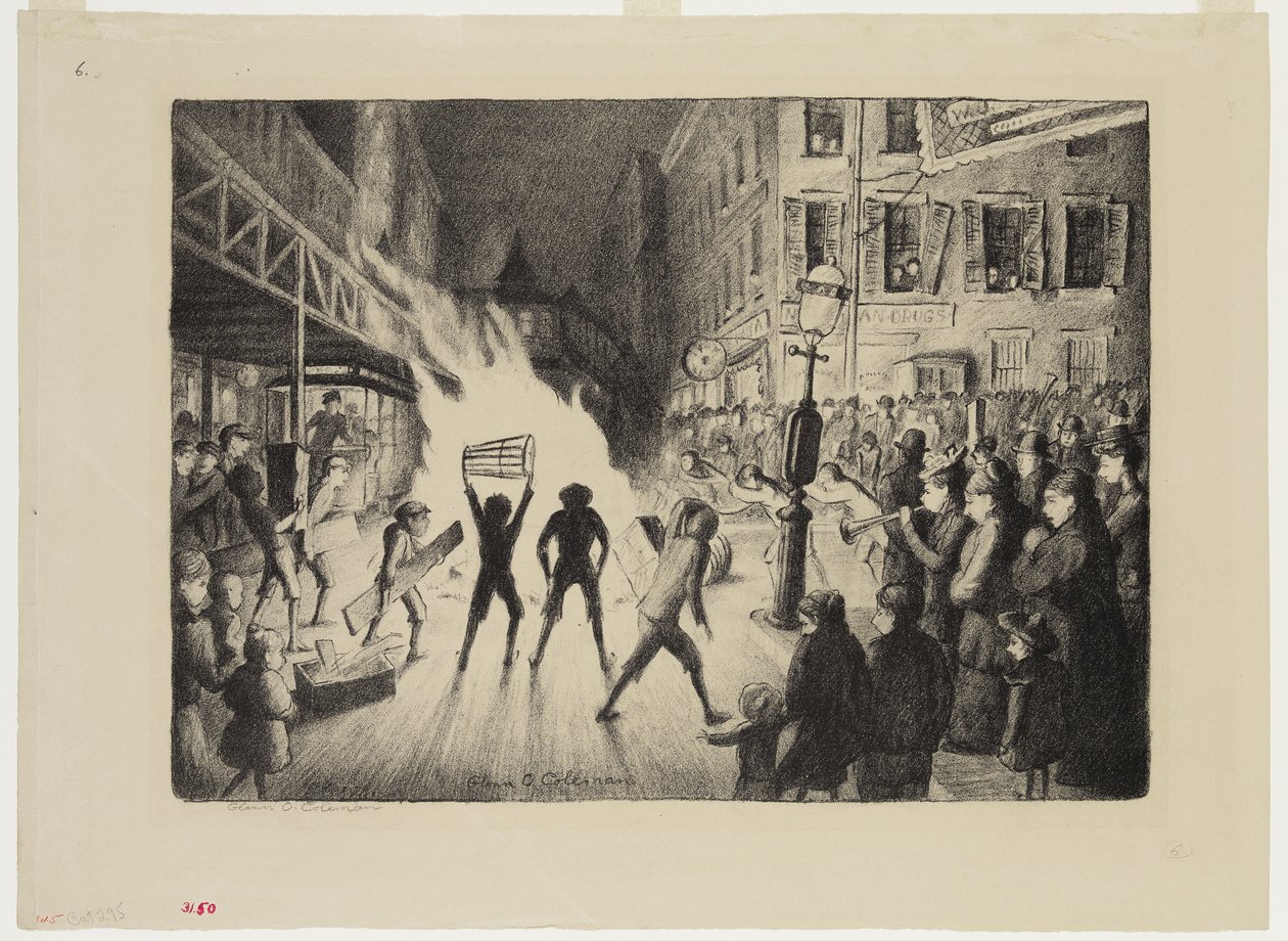 Valgnattens bål, 1928 af Glenn O Coleman